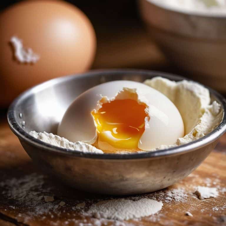 Eggs in baking code cracked