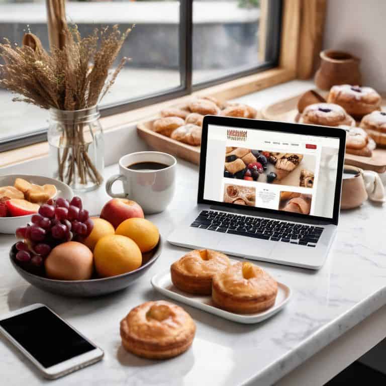Growing food blog on social media