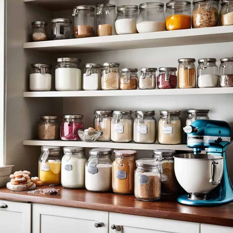 How to organize a baker's pantry