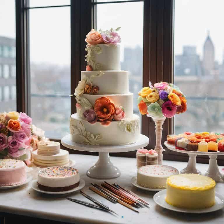 A Sweet Farewell Wedding Cake