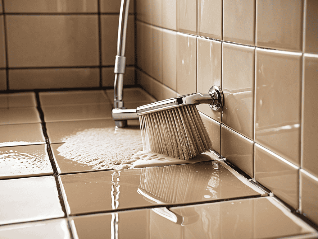 how to regrout shower tile
