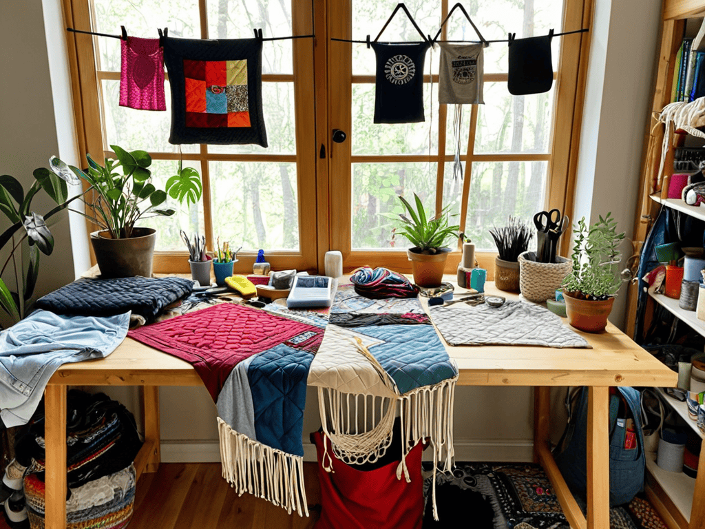 Upcycle old t-shirt into something new