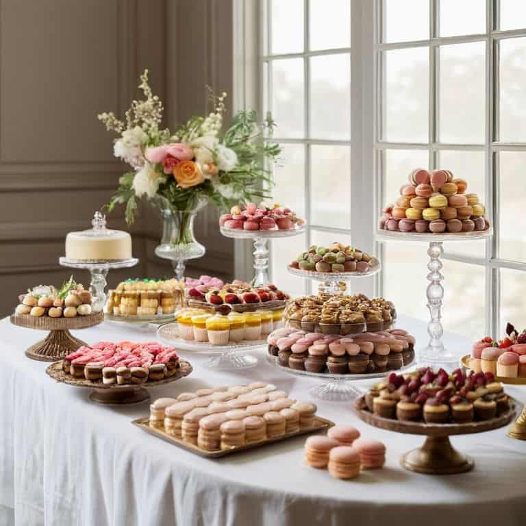 How to set a dessert table