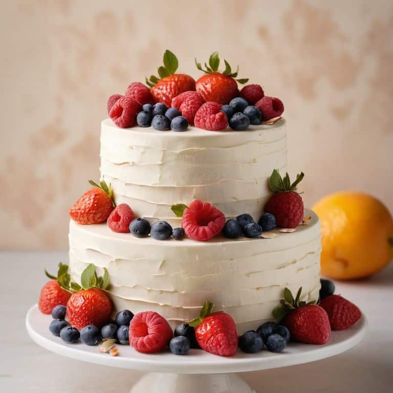 Decorate cake with fresh fruit tutorial