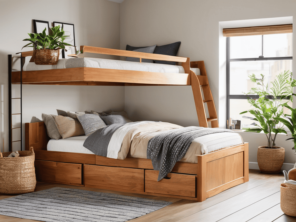 Loft Bed Storage Integration Design